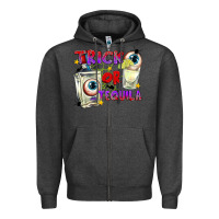 Charcoal Heather Trick or Tequila Zipper Hoodie - texasbilliewilder