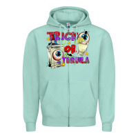 Seafoam Trick or Tequila Zipper Hoodie - texasbilliewilder