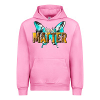 Fuchsia Pink you matter Urban Hoodie - NancyCooperArtShop