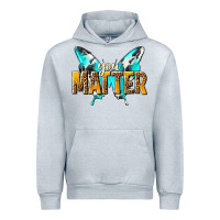 Heather Grey you matter Urban Hoodie - NancyCooperArtShop