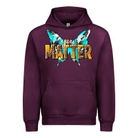Mauve Wine you matter Urban Hoodie - NancyCooperArtShop