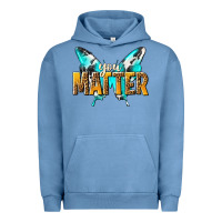 Pigment Pebble Blue you matter Urban Hoodie - NancyCooperArtShop