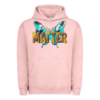 Pigment Salmon you matter Urban Hoodie - NancyCooperArtShop