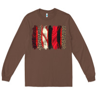 Chestnut baseball brushstroke Long Sleeve Tee - Zillion Design Studio