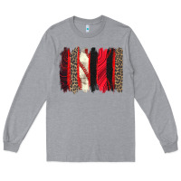 Heather Grey baseball brushstroke Long Sleeve Tee - Zillion Design Studio