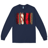 Navy baseball brushstroke Long Sleeve Tee - Zillion Design Studio