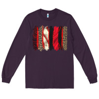 Plum baseball brushstroke Long Sleeve Tee - Zillion Design Studio