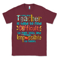 Burgundy a truly great teacher Classic Tee - texasbilliewilder
