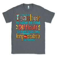 Charcoal Heather a truly great teacher Classic Tee - texasbilliewilder
