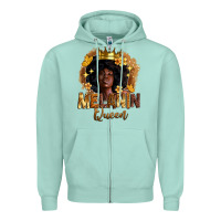 Seafoam melanin queen Zipper Hoodie - Zillion Design Studio