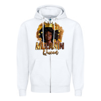 White melanin queen Zipper Hoodie - Zillion Design Studio