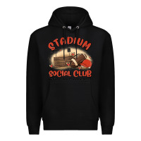 Black stadium social club football Premium Hoodie - MaliasSmallBusiness