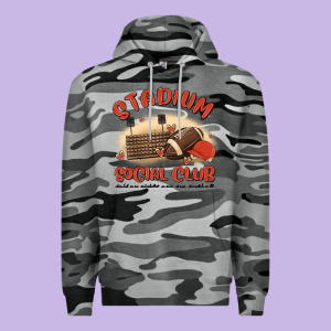 Stadium Social Club Football Premium Hoodie Designed By Maliassmallbusiness