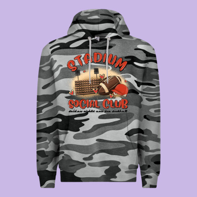 Stadium Social Club Football Premium Hoodie Designed By Maliassmallbusiness