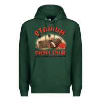 Sports Green stadium social club football Premium Hoodie - MaliasSmallBusiness