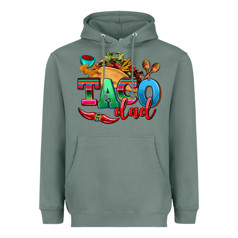 Taco Dad Heavyweight Hoodie by AdoDesignShop | Teevron