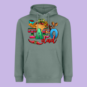 Taco Dad Heavyweight Hoodie Designed By Adodesignshop