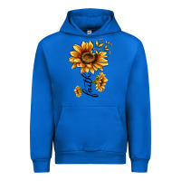 Cobalt faith sunflower Urban Hoodie - MaliasSmallBusiness