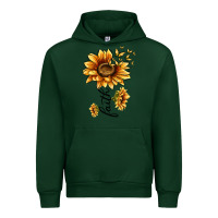 Forest Green faith sunflower Urban Hoodie - MaliasSmallBusiness