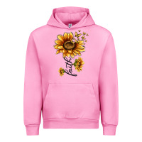 Fuchsia Pink faith sunflower Urban Hoodie - MaliasSmallBusiness
