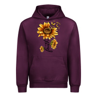 Mauve Wine faith sunflower Urban Hoodie - MaliasSmallBusiness