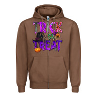 Chestnut Trick or Treat Zipper Hoodie - texasbilliewilder