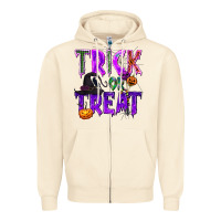 Sandshell Trick or Treat Zipper Hoodie - texasbilliewilder