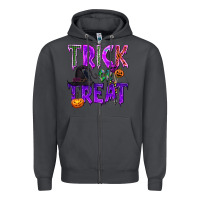 Smoke Trick or Treat Zipper Hoodie - texasbilliewilder