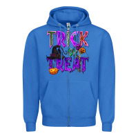 True Royal Trick or Treat Zipper Hoodie - texasbilliewilder