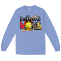 Colony Blue ballpark mama softball Long Sleeve Tee - Zillion Design Studio