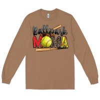 Toasted Coconut ballpark mama softball Long Sleeve Tee - Zillion Design Studio