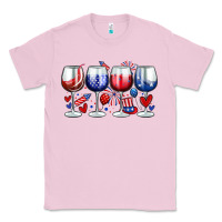 Bubblegum Pink American wine glasses Classic Tee - Zillion Design Studio
