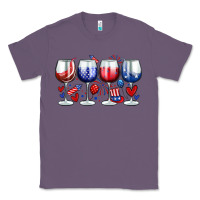 Lavender American wine glasses Classic Tee - Zillion Design Studio