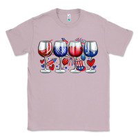Lilac American wine glasses Classic Tee - Zillion Design Studio