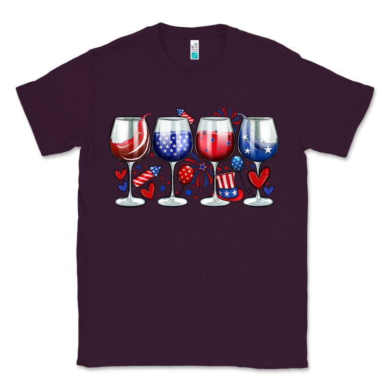American Wine Glasses Classic Tee by Zillion Design Studio | Teevron