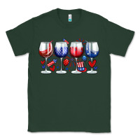 Sports Green American wine glasses Classic Tee - Zillion Design Studio