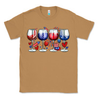 Toasted Coconut American wine glasses Classic Tee - Zillion Design Studio