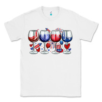 White American wine glasses Classic Tee - Zillion Design Studio