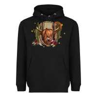 Black cow Heavyweight Hoodie - JahusDesignShop