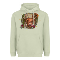 Matcha cow Heavyweight Hoodie - JahusDesignShop