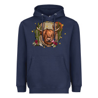 Navy cow Heavyweight Hoodie - JahusDesignShop