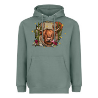 Sage cow Heavyweight Hoodie - JahusDesignShop