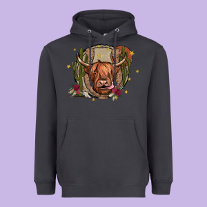 Cow Heavyweight Hoodie Designed By Jahusdesignshop