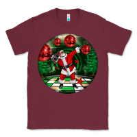 Burgundy Dancing santa Classic Tee - FaDigitalArtStudio