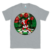 Heather Grey Dancing santa Classic Tee - FaDigitalArtStudio
