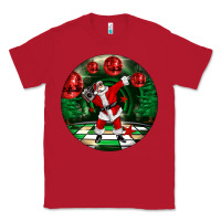 Red Dancing santa Classic Tee - FaDigitalArtStudio