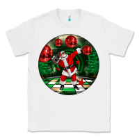 White Dancing santa Classic Tee - FaDigitalArtStudio
