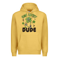 Antique Gold one lucky dude Premium Hoodie - MaliasSmallBusiness