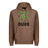 Chestnut one lucky dude Premium Hoodie - MaliasSmallBusiness