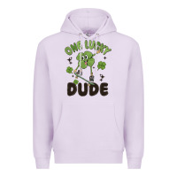 Lilac one lucky dude Premium Hoodie - MaliasSmallBusiness